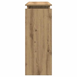 Table console chêne artisanal 102x30x80 cm bois d'ingénierie 620746620746