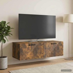 Meuble TV mural Chêne fumé 98 x 41 x 30 cm Bois d'ingénierie 620747620747