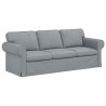 Ensemble de Canapés 2 pcs Gris clair 215 x 82 x 80 cm tissu 620748620748