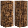 Meuble TV mural Montage mural 2 pcs Chêne fumé 30 x 31 x 80 cm 620751620751