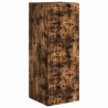 Meuble TV mural Montage mural 2 pcs Chêne fumé 30 x 31 x 80 cm 620751620751