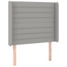 Tête de lit à LED Gris clair 103x16x118/128 cm Tissu 620761620761