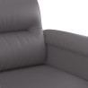 Ensemble de canapés 2 pcs avec coussins Gris Similicuir 620762620762