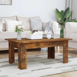 Table basse Chêne fumé 100x60x42 cm Bois d'ingénierie 620764620764