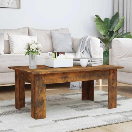 Table basse Chêne fumé 100x60x42 cm Bois d'ingénierie 620764620764