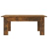 Table basse Chêne fumé 100x60x42 cm Bois d'ingénierie 620764620764