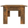 Table basse Chêne fumé 100x60x42 cm Bois d'ingénierie 620764620764