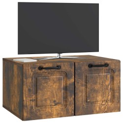 Meuble TV mural Chêne fumé 59,5 x 41 x 30 cm Bois d'ingénierie 620765620765