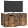Meuble TV mural Chêne fumé 59,5 x 41 x 30 cm Bois d'ingénierie 620765620765