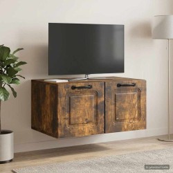Meuble TV mural Chêne fumé 59,5 x 41 x 30 cm Bois d'ingénierie 620765620765