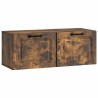 Meuble TV mural Chêne fumé 78,5 x 31 x 30 cm Bois d'ingénierie 620769620769