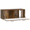 Meuble TV mural Chêne fumé 78,5 x 31 x 30 cm Bois d'ingénierie 620769620769