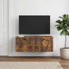 Meuble TV mural 78,5 x 41 x 30 cm Chêne fumé Bois d'ingénierie 620770620770
