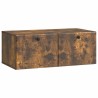 Meuble TV mural 78,5 x 41 x 30 cm Chêne fumé Bois d'ingénierie 620770620770