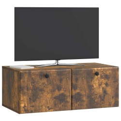 Meuble TV mural 78,5 x 41 x 30 cm Chêne fumé Bois d'ingénierie 620770620770