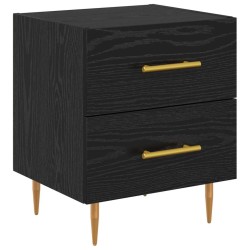 Cabinet de chevet avec tiroir Chêne noir 40 x 35 x 47,5 cm 620771620771