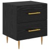 Cabinet de chevet avec tiroir Chêne noir 40 x 35 x 47,5 cm 620771620771