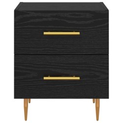 Cabinet de chevet avec tiroir Chêne noir 40 x 35 x 47,5 cm 620771620771
