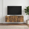 Meuble TV mural Chêne fumé 98 x 41 x 30 cm Bois d'ingénierie 620772620772