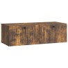 Meuble TV mural Chêne fumé 98 x 41 x 30 cm Bois d'ingénierie 620772620772