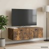 Meuble TV mural Chêne fumé 98 x 41 x 30 cm Bois d'ingénierie 620772620772