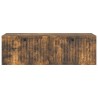 Meuble TV mural Chêne fumé 98 x 41 x 30 cm Bois d'ingénierie 620772620772