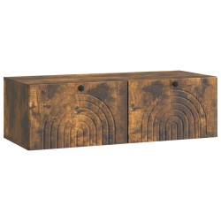 Meuble TV mural Chêne fumé 99 x 41 x 30 cm Bois d'ingénierie 620776620776