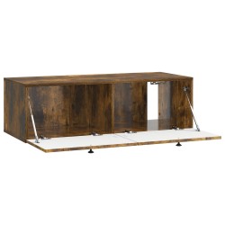 Meuble TV mural Chêne fumé 99 x 41 x 30 cm Bois d'ingénierie 620776620776