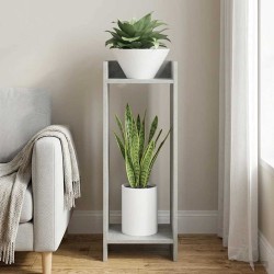 Support de Plante Gris Béton 30 x 30 x 80 cm Bois d’ingénierie 620778620778