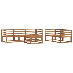 Ensemble de canapés d'extérieur 6 pcs Naturel 620781620781