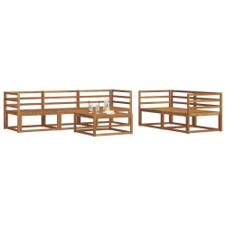 Ensemble de canapés d'extérieur 6 pcs Naturel 620781620781