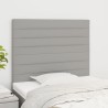 Tête de lit Gris clair 100x5x118/128 cm Tissu 620782620782