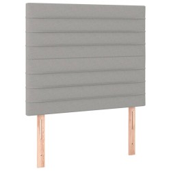 Tête de lit Gris clair 100x5x118/128 cm Tissu 620782620782