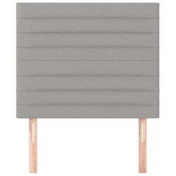 Tête de lit Gris clair 100x5x118/128 cm Tissu 620782620782