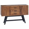 Meuble TV Naturel 110 x 30 x 75 cm Bois de teck massif 620783620783