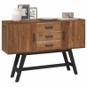 Meuble TV Naturel 110 x 30 x 75 cm Bois de teck massif 620783620783