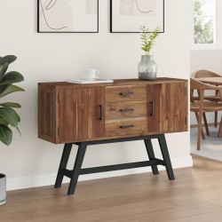 Meuble TV Naturel 110 x 30 x 75 cm Bois de teck massif 620783620783