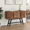 Meuble TV Naturel 110 x 30 x 75 cm Bois de teck massif 620783620783