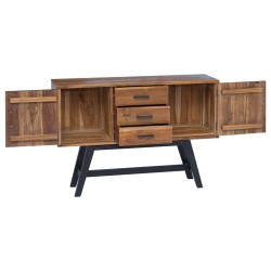 Meuble TV Naturel 110 x 30 x 75 cm Bois de teck massif 620783620783