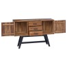 Meuble TV Naturel 110 x 30 x 75 cm Bois de teck massif 620783620783