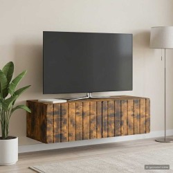 Meuble TV mural 98 x 41 x 30 cm Chêne fumé Bois d'ingénierie 620784620784