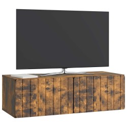 Meuble TV mural 98 x 41 x 30 cm Chêne fumé Bois d'ingénierie 620784620784