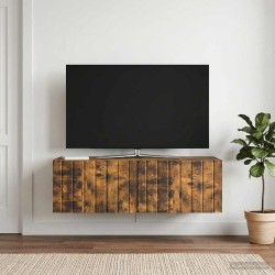 Meuble TV mural 98 x 41 x 30 cm Chêne fumé Bois d'ingénierie 620784620784