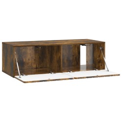 Meuble TV mural 98 x 41 x 30 cm Chêne fumé Bois d'ingénierie 620784620784
