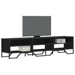 Meuble TV noir 180x34x41 cm bois d'ingénierie 620786620786