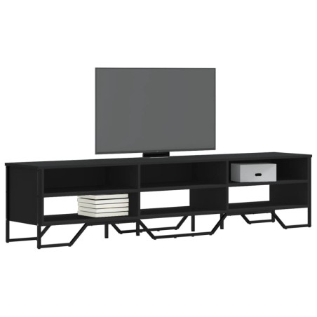 Meuble TV noir 180x34x41 cm bois d'ingénierie 620786620786