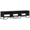 Meuble TV noir 180x34x41 cm bois d'ingénierie 620786620786