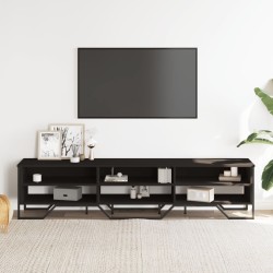 Meuble TV noir 180x34x41 cm bois d'ingénierie 620786620786