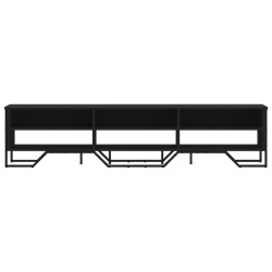 Meuble TV noir 180x34x41 cm bois d'ingénierie 620786620786