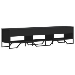 Meuble TV noir 180x34x41 cm bois d'ingénierie 620786620786
